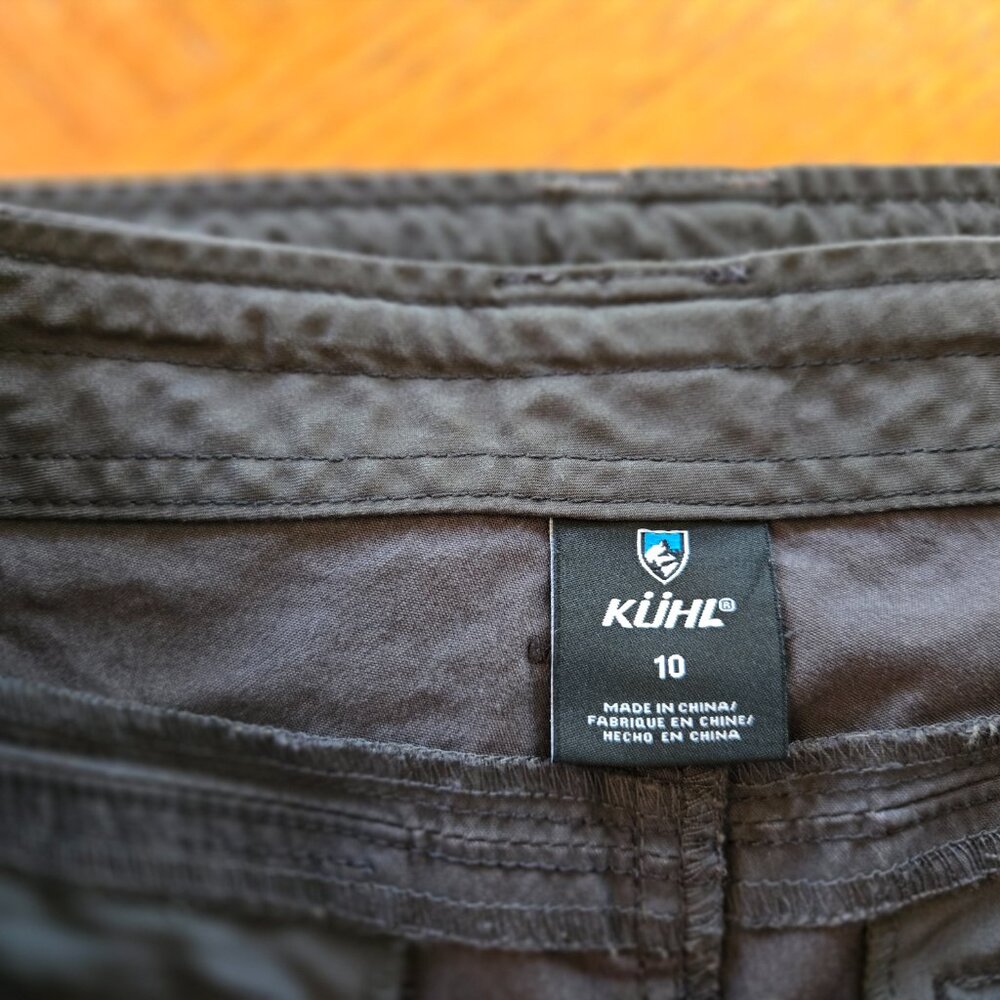 Kuhl Spire Bermuda shorts, women's size 10, dark gray/black - Picture 6 of 6